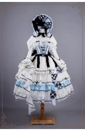 Hinana Queena Alice In Dreamland Tea Party Top and Skirt Sets(Reservation/3 Colours/Full Payment Without Shipping)